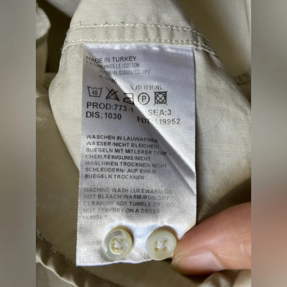 HUGO BOSS button up collared shirt sz 17 - Picture 7 of 11